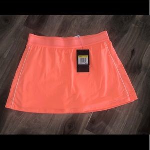 Bright Orange Nike tennis skirt